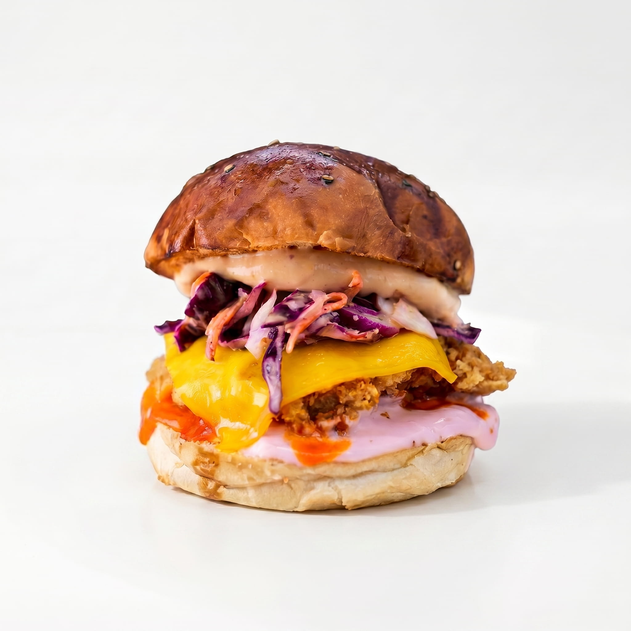 Buffalo Soslu Acılı Çıtır Tavuk Burger