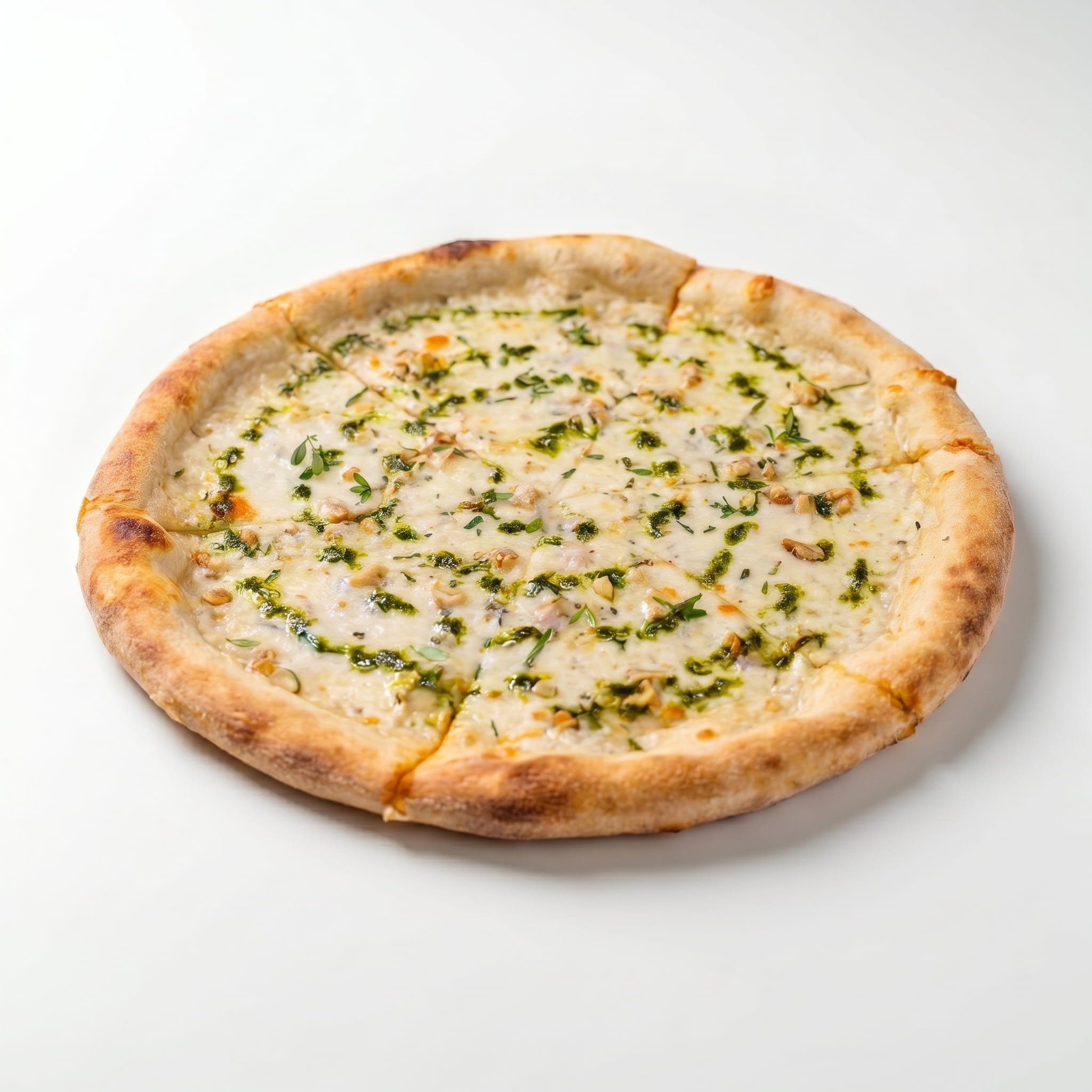 Taze Baharatlı Beyaz Pizza